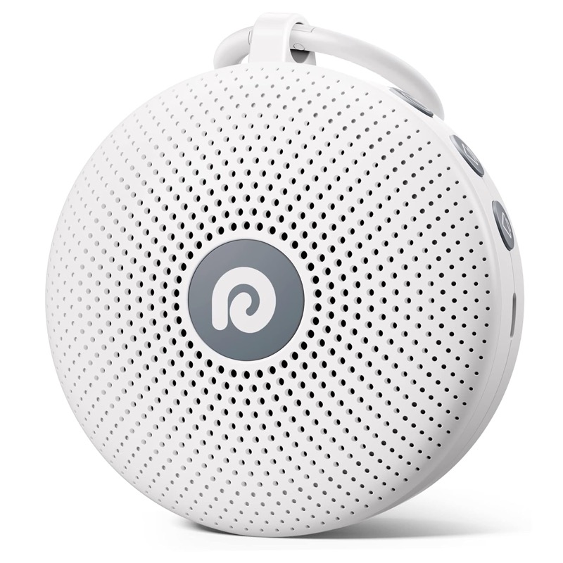 round white dreamegg d11 max portable sound machine with a speaker grille